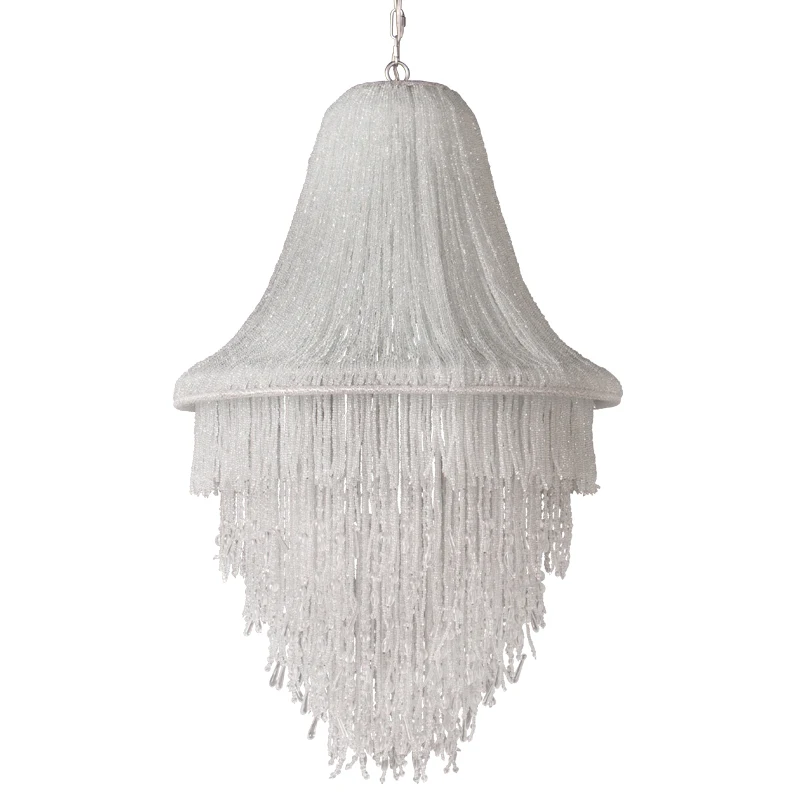 

Creative Tassel Jellyfish Crystal Chandelier Hanging Lamp Decorative Indoor Lighting For Villa Lobby Hotel