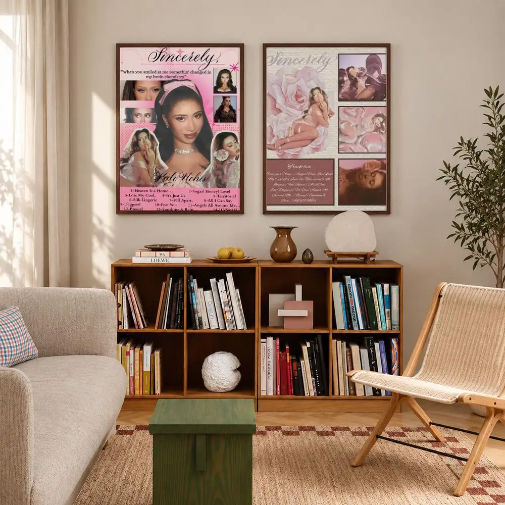 Stylish Alternative R&B Singer Kali Uchis Poster Self‑Adhesive Waterproof Poster Sticker Wall Art Home Decor