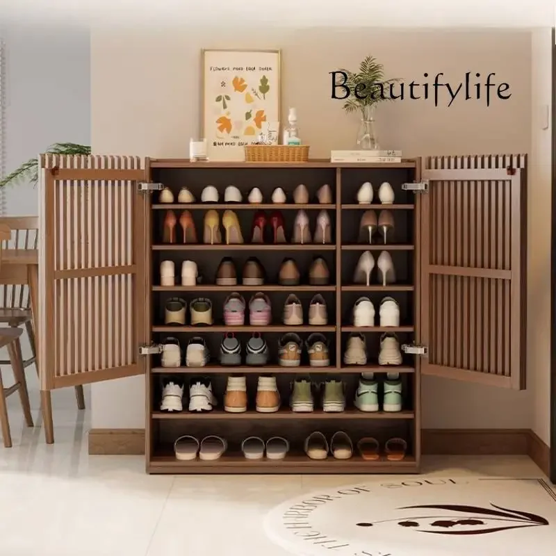 

JY Adjustable Multilayer Shoe Cabinet Storage Multifunctional Display Entryway Shoe Cabinet Wooden Weird Scarpiera Salvaspazii H