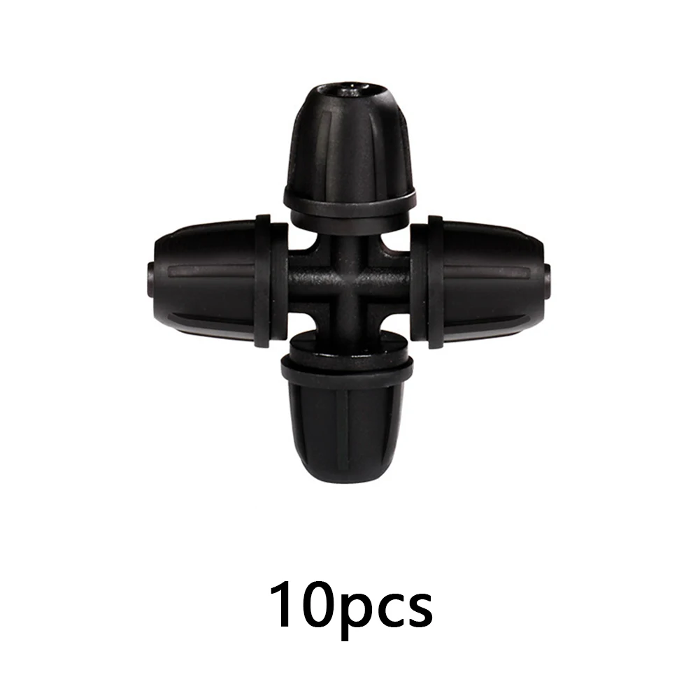 Irrigation Accessory Watering Connectors 4-way Hose Locking Irrigation Tube Fittings Automatic Watering Accessories