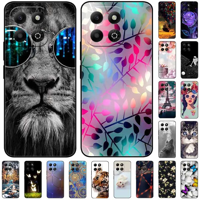 For Honor X6B Case Soft Silicone Lion Cat Fashion Back Cover for Huawei Honor X6B Cases Protector JDY-LX1 JDY-LX2 HonorX6B TPU