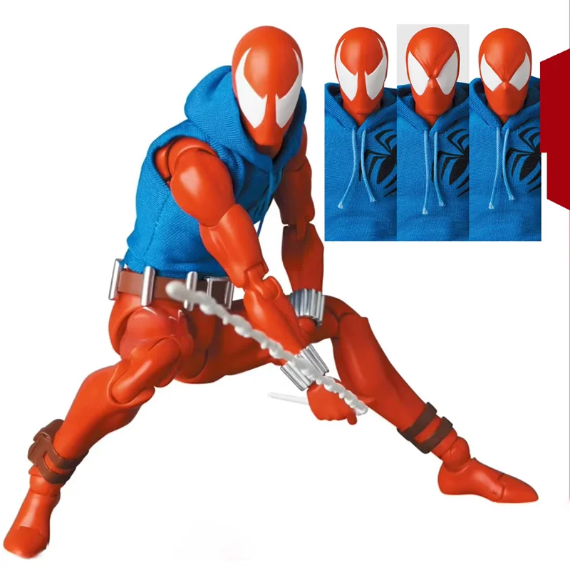 New Ct Toys Spiderman Mafex 186 Scarlet Spider The Amazing Spider-Man Comic Version Anime Action Figure Model Toys Figurine Gift