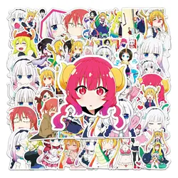 10/50PCS NEW Miss Kobayashi's Dragon Maid Sticker Phone Travel Luggage Laptop Guitar Classic Cartoon Sticker Decals for Kid Gift