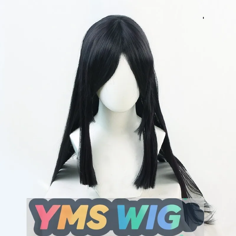 [YMS WIG] Ghost Destroyer Blade Cos Perücke Ming Weibliche Cosplay Perücke Langes schwarzes glattes Haar