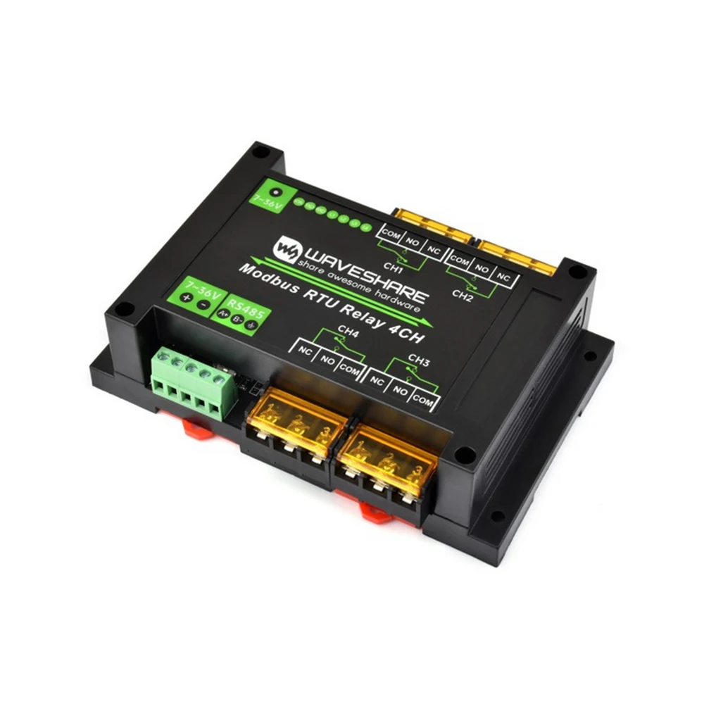 VoltSDual Ethernet Ports 8-ch Relay Module (C) Modbus RTU Protocol PoE Power Supply With Various Isolation And Protection Circui