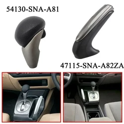 For Honda Civic 2006-2011 New Brake Handle Gear Shift Knob Cover Left Hand Drive Gear Shift Knob 47115-SNA-A82ZA 54130-SNA-A81