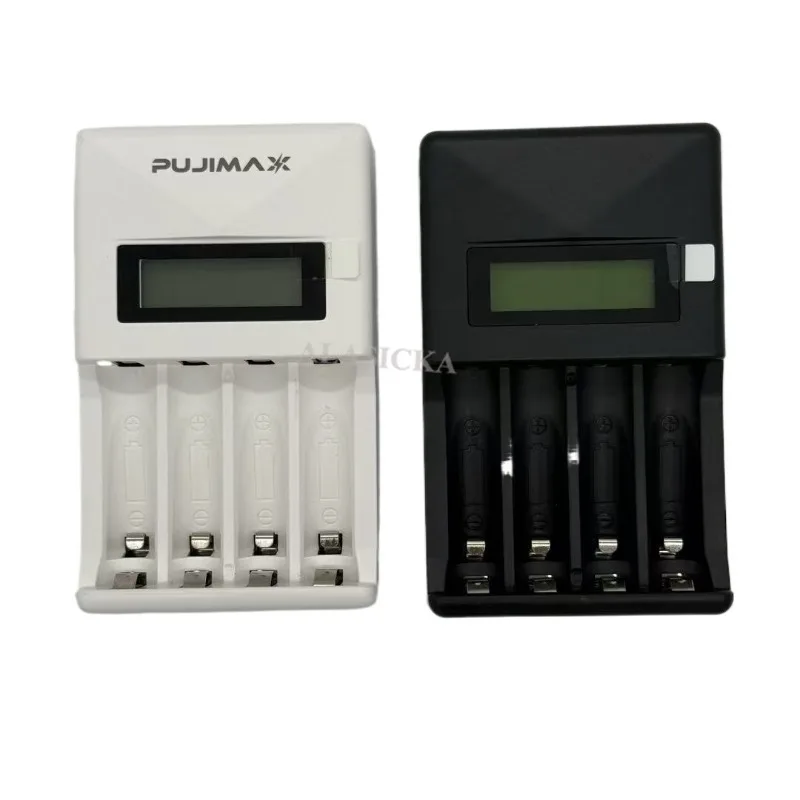 

Portable Universal Adapter Charge 1-4 AA/AAA Battery Charger with LCD Display USB Cable Type C Interface Fast Charging Tool