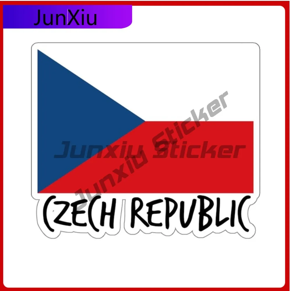 

Флаг Европы, Чехии, патриотические наклейки, сувенирные этикетки для путешествий, Прага, город, дорожная наклейка, внедорожник, кузов, бампер для мотокросса