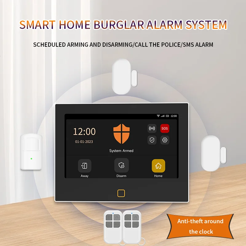 Home Security Products Wireless Wifi Gsm 4g Home Anti-theft Security Alarm System