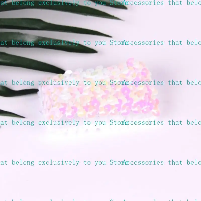 

31BB Shimmering Arm Sleeves Elastic Cuffs with Sequins for Women Girl Dance Outfits