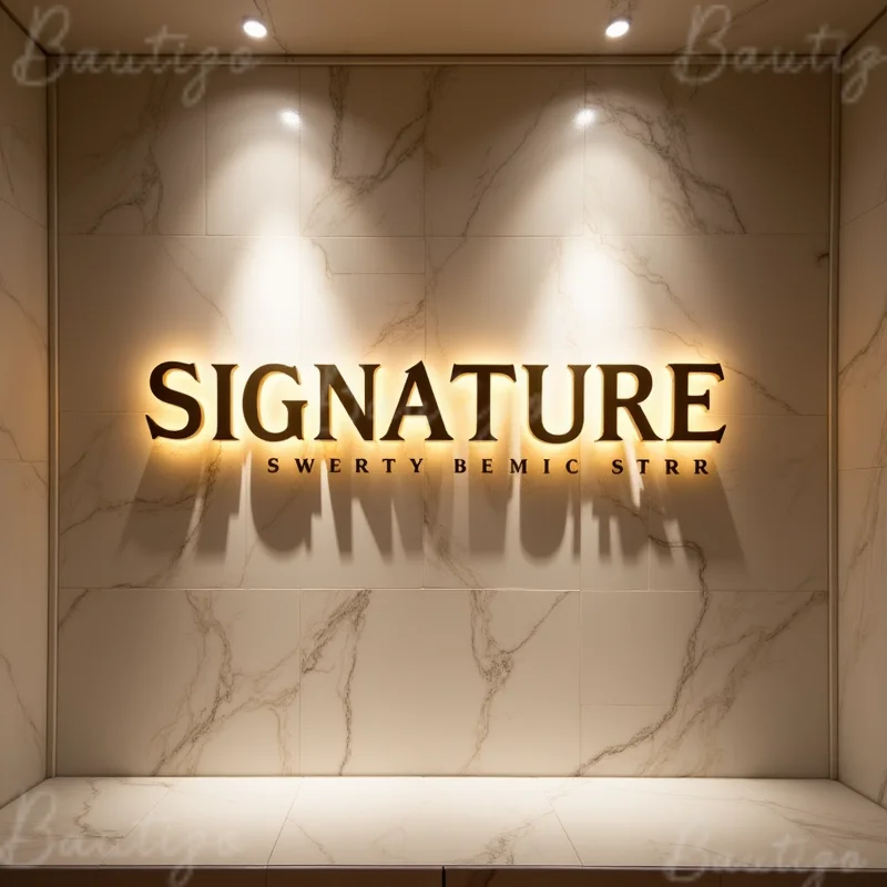 Custom LED Illuminated Backlit Sign 3D Metal Letters For Business Storefront Outdoor Waterproof Light Up Signage Display