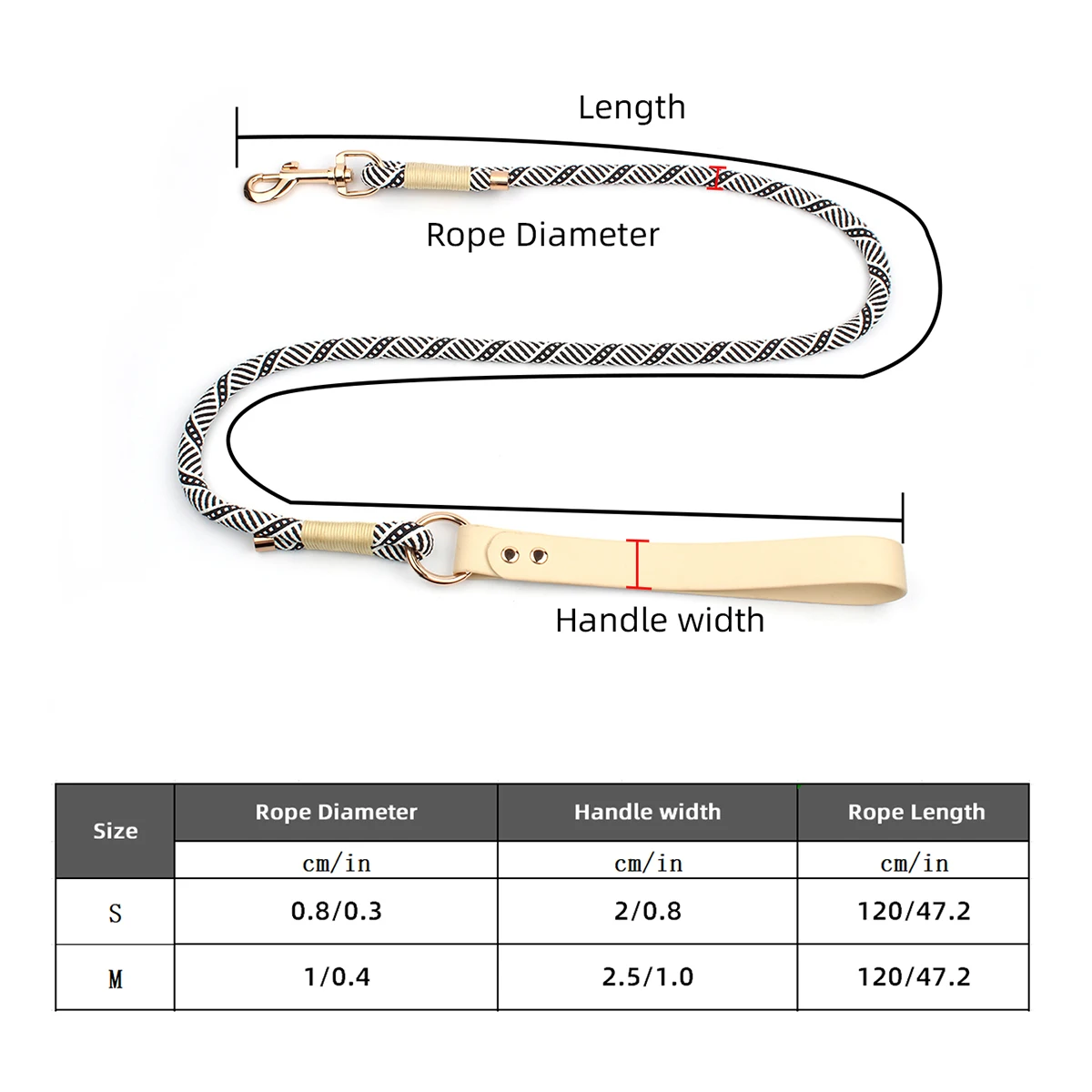 Slip-Nylon-Halsband- und Leinen-Sets, Haustier-Halsring, verstellbares Seil für kleine, mittelgroße und große, einfach zu handhabende Outdoor-Walking-Hunde, 4 Größen – Detail 13