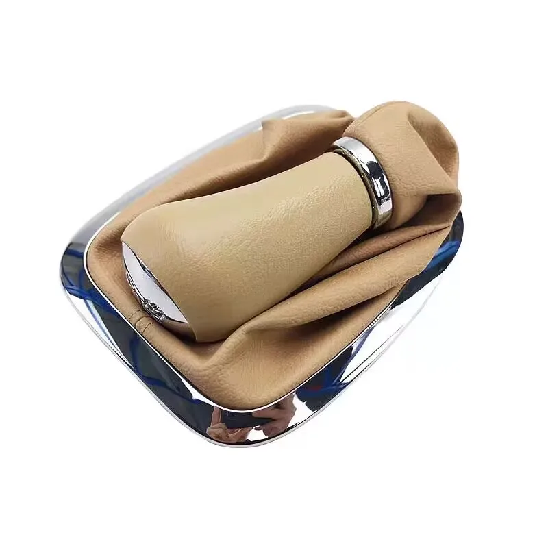 Car Gear Shift Collar for 2010 2011 2012 2013-2015 Chery Tiggo 3 FL PU Leather Gear Shift Dust Cover/Gear Shift Lever Hand Ball