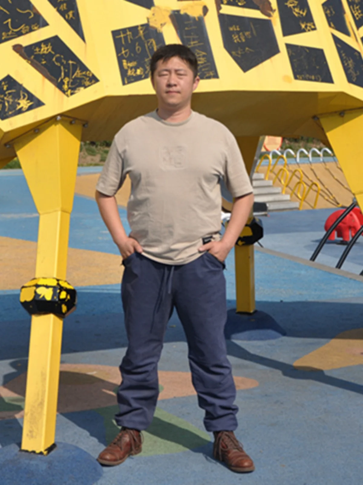 

Blue Denim Print Cowhide Leather Pants Casual Faionable Loose Fit Youthful Sle Long Leggings for Men Autumn Season