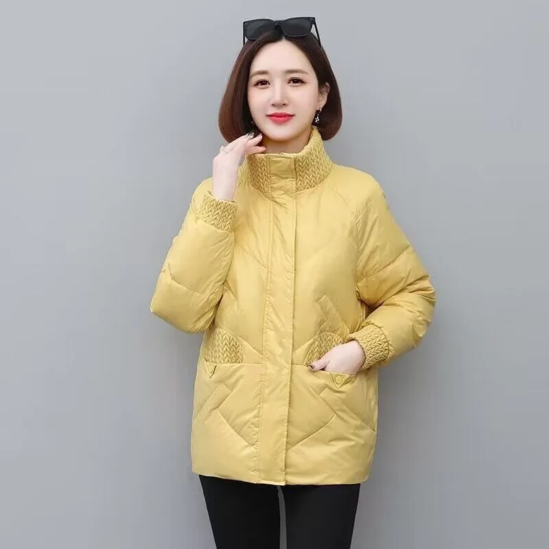 2023 New Women Down Jacket Winter Coat Female Short Parkas Loose Thick Warm Outwear Leisure Time Given To Philandering Overcoat