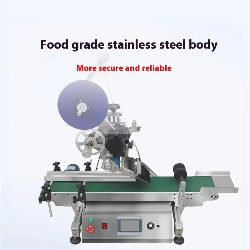 Fully Automatic Desktop Flat Labeling Machine Box Bag Cosmetic Daily Goods Top Surface Table Packaging Label Sticking Equipment view 5