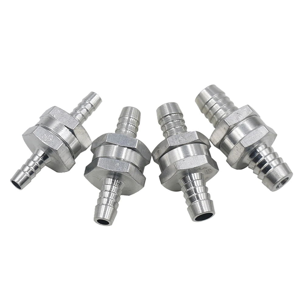 Aluminum Fuel Check valve for fuel system, petrol, diesel fuel valve 6mm 8mm 10mm 12mm