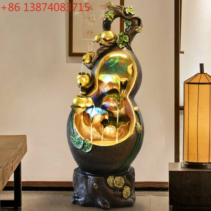 Circulating Water Living Room Home Decoration Office Fengshui Wheel Rockery Wealth Fountain Landscape