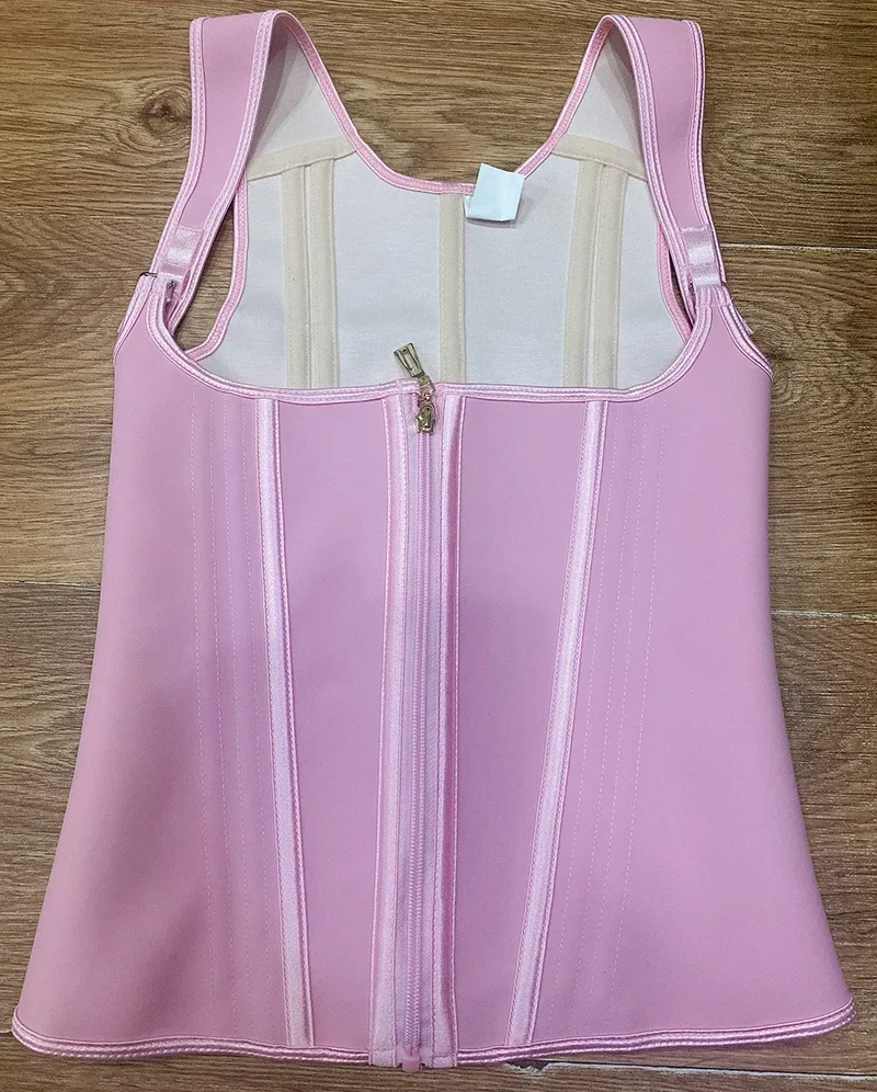 Fajas Colombianas пояса двойной компрессионный жилет верхняя талия тренер корсет с крючком на молнии плоский живот для похудения пояс для коррекции фигуры