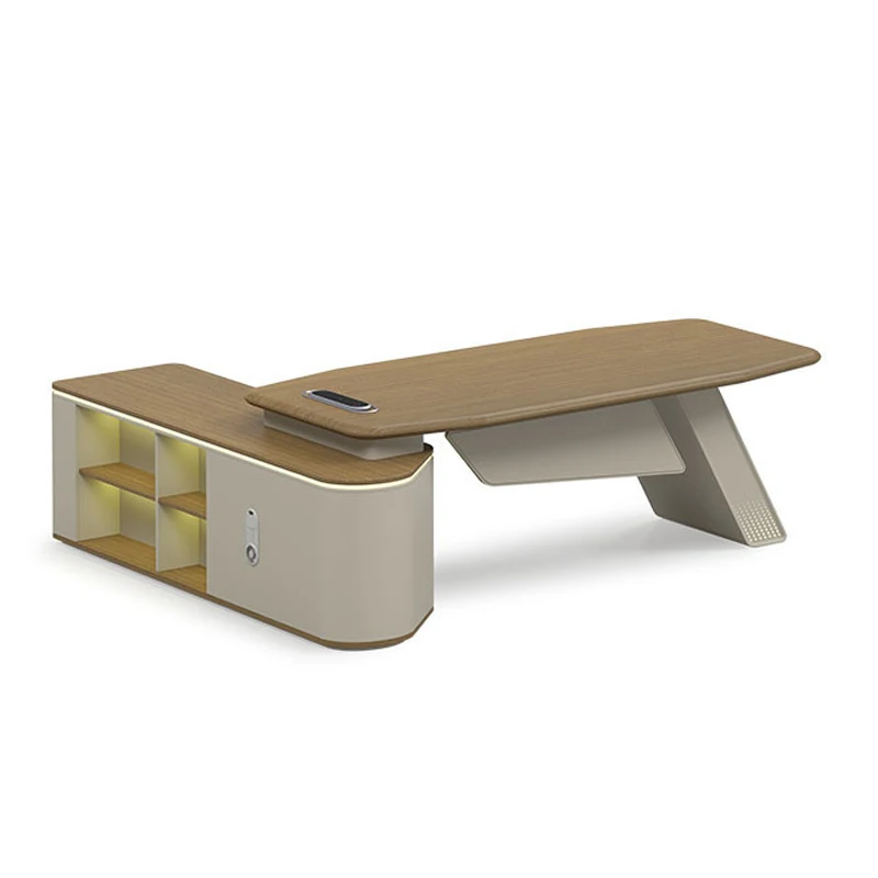 ❀zz High-level Office  Boss Desks E1 Melamine Material Luxury Office Furniture Office Desk Table^