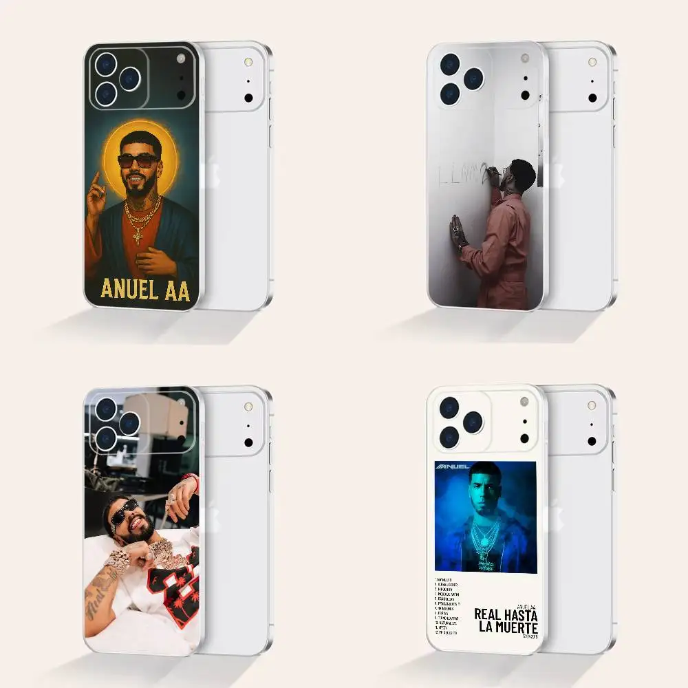 

Rapper Anuel AA LLNM2 Print Phone Case For iPhone 17,16,15,14,13,12,11 Pro,Max,Plus,X,XS,XR,SE4,E Mini Transparent Soft