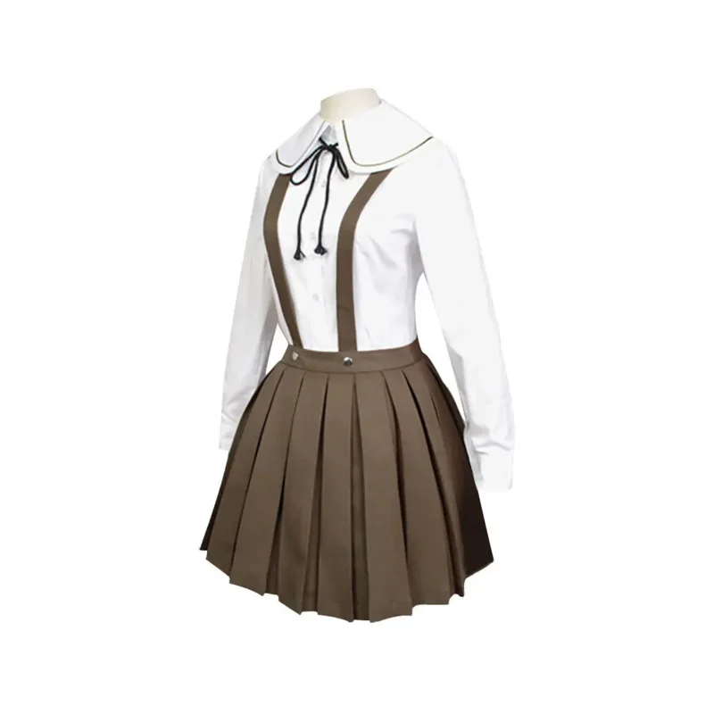 Danganronpa V3 Cosplay Traje para Mulheres, Chihiro, Uniforme Fujisaki, Uniforme Escolar, Casaco, Saia, Casaco, Fantasias de Anime, Novo