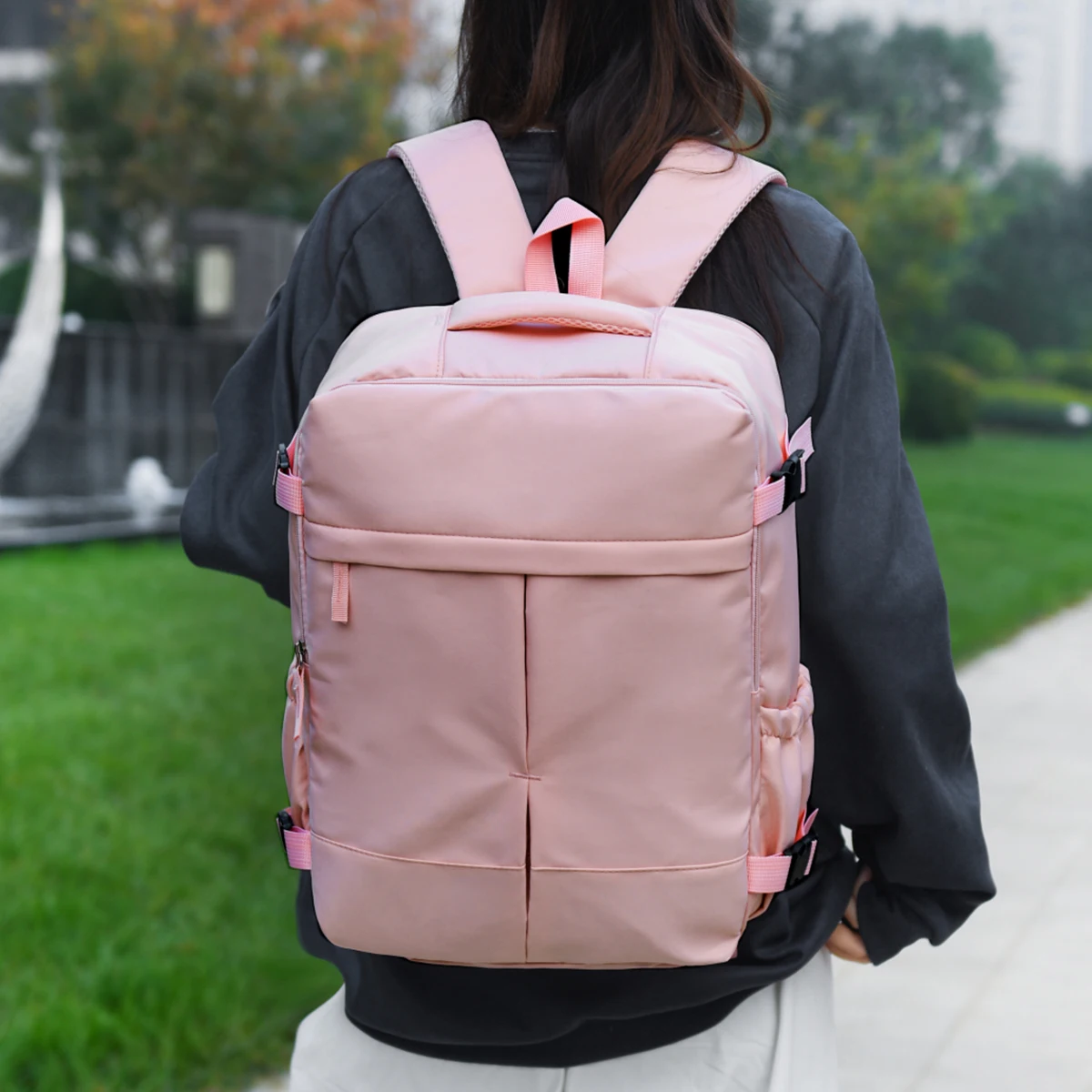

Boys' Backpack, Large-Capacity Computer Casual Backpack, Teenage Girls' Travel Backpack, College Student School Bag, Junior High School Student