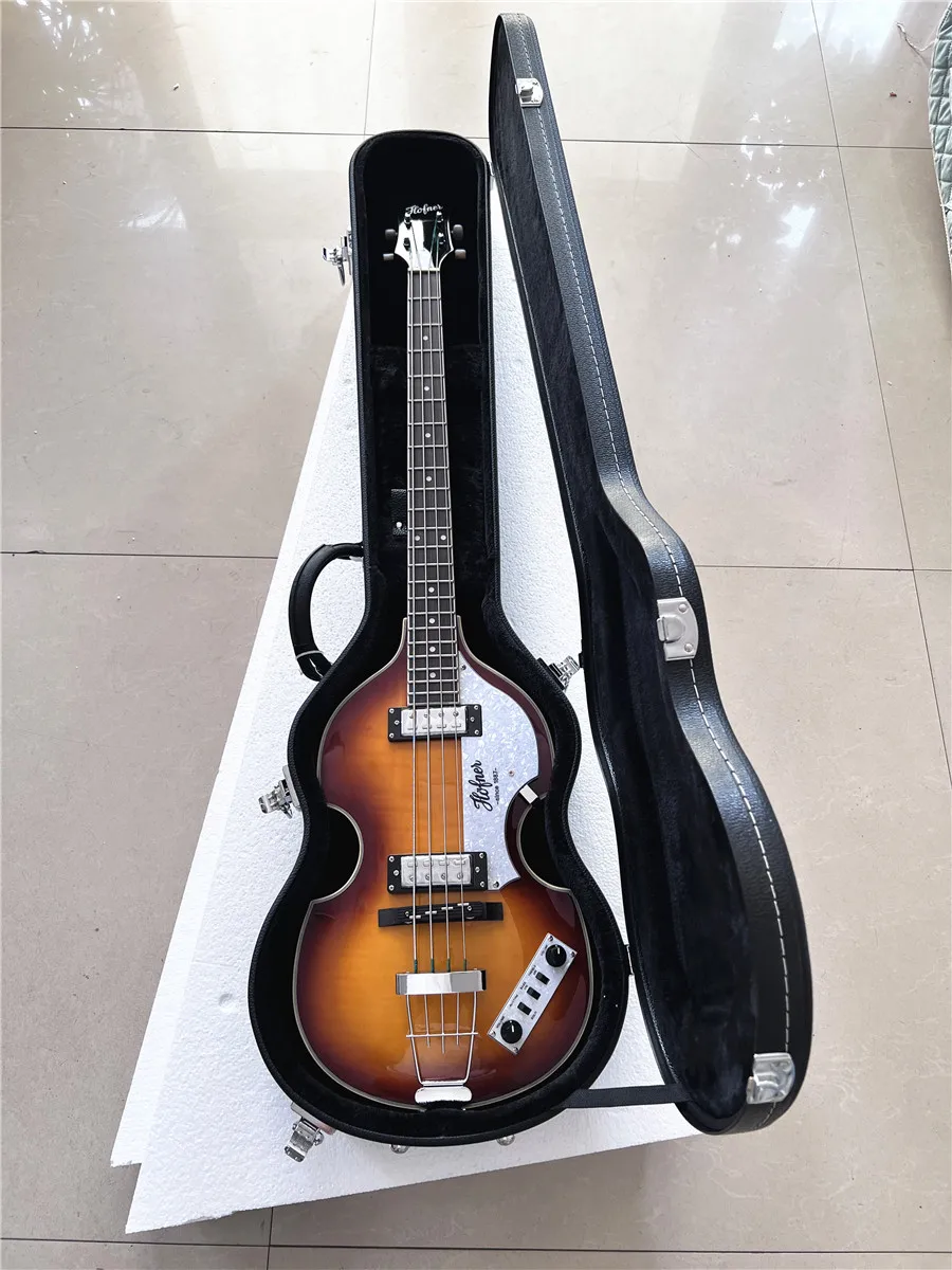 MG Electric Bass Leather Case, Hard Box with Lock, Can raise Free Shipping, Factory Direct Sales