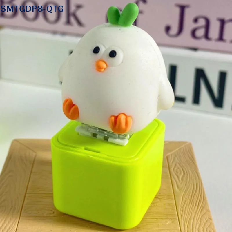 Hot Creative Sound-making Garlic Bird Doll Toy Keychain For Men And Women Cute Cartoon Style Plastic Festive Gift