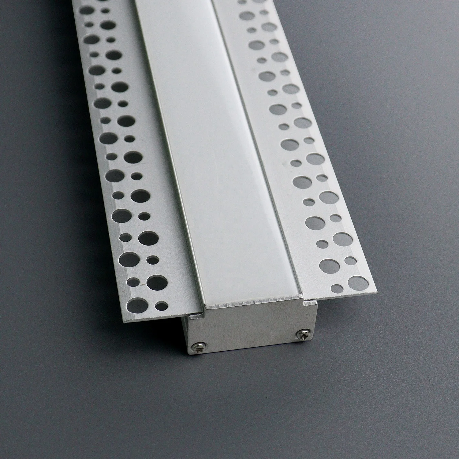 High Quality LED Strip Extruded Aluminum Profile Plaster Channel Recessed LED Light Drywall Profile