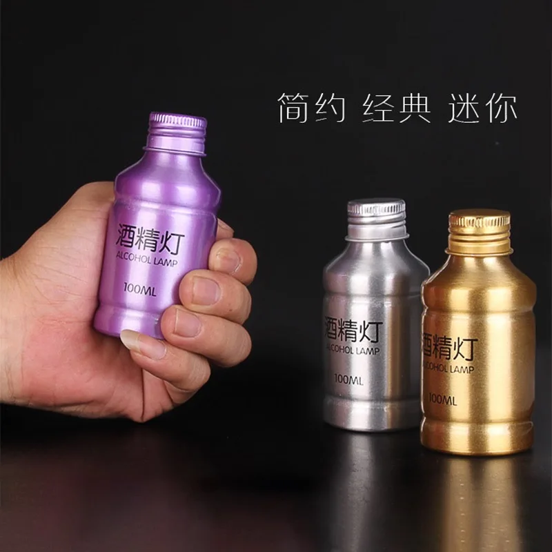 Dental Alcohol Bottle Dentistry Denture Empty aluminum alloy Torch Bottle Chemical Wax Type Clcohol Lamp For Dental Lab