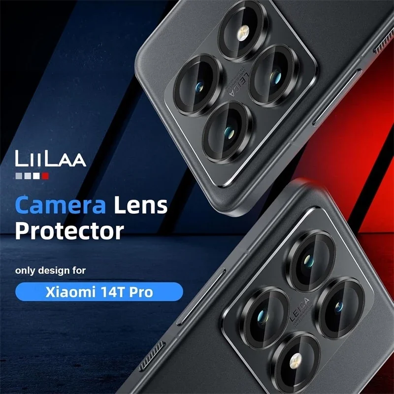 Aluminum Alloy Camera Protector Case for Xiaomi 14T 13T Pro Poco F6 X6 Pro Metal Ring Lens Glass Case