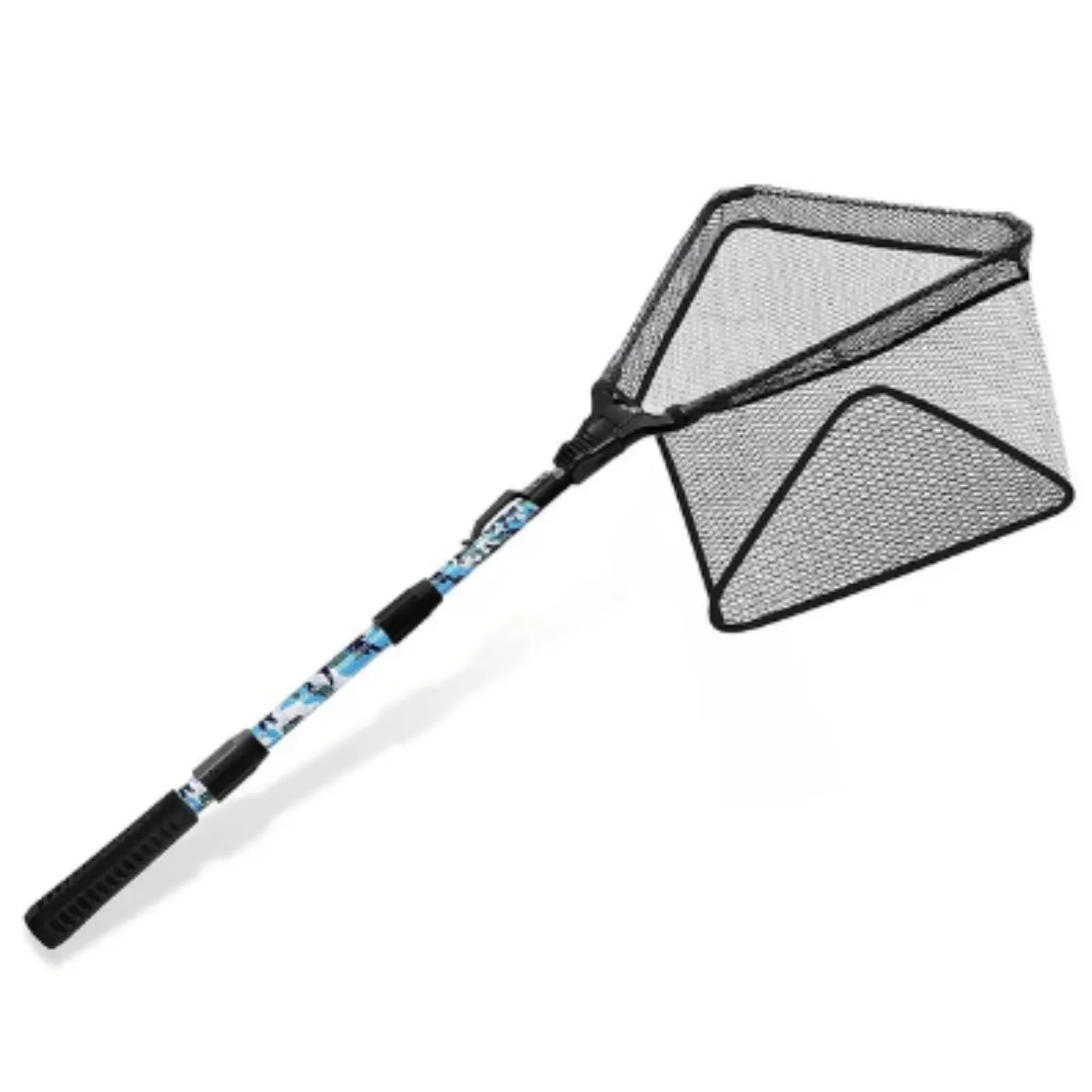 

SANLIKE Foldable Fishing Net Fibreglass Telescopic Pole Anti-tangle Rubber Coated For Freshwater Saltwater Fishing Tackle