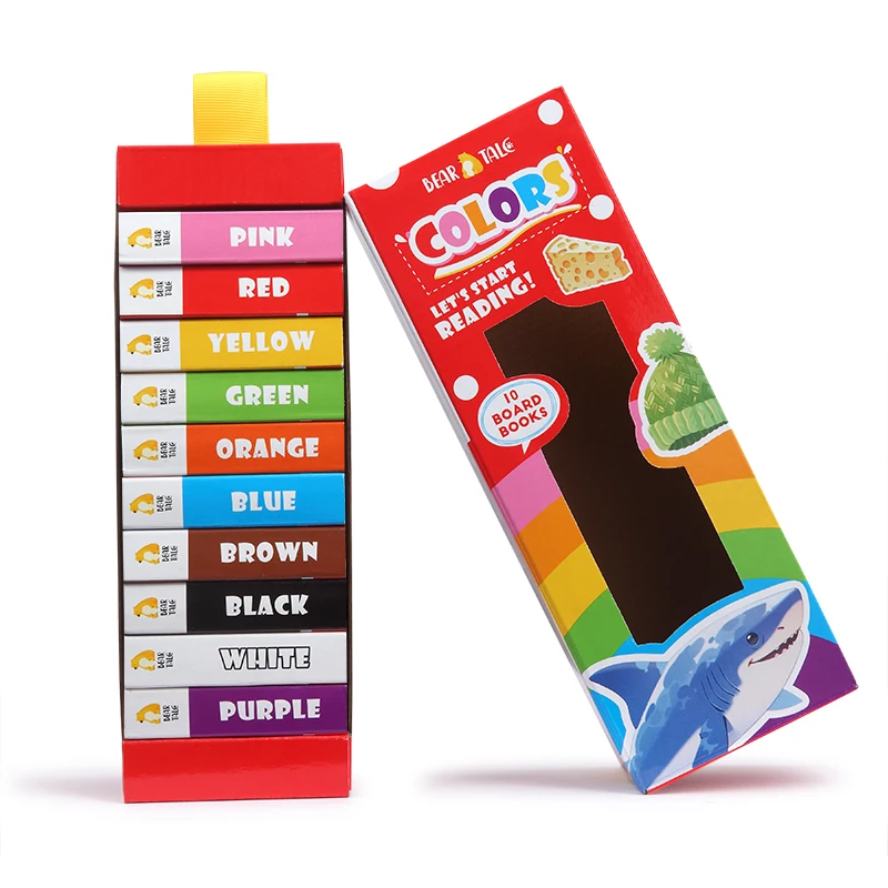 10 board books set of Colors concept books for early education learning, best book choice to enhance color cognition.