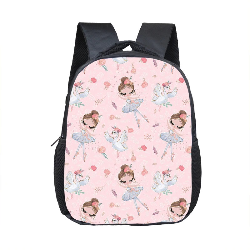 Mochila de Arte de Ballet para gimnasia, bolsa de jardín de infantes, mochilas escolares para niños pequeños, bolsa de libros para pañales, regalo