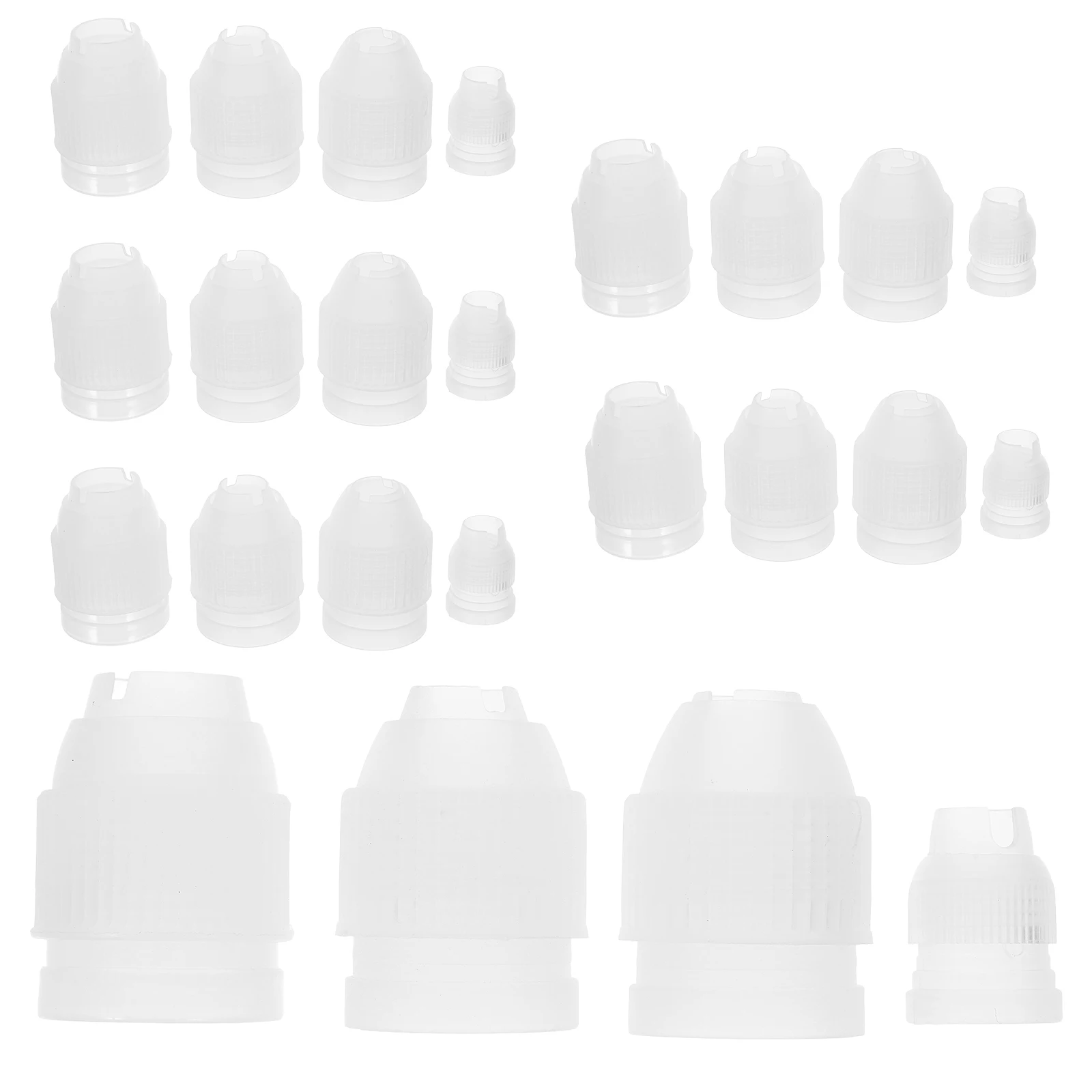 

24 Pcs Piping Nozzle Adapter Cake Decor Coupler Decorating Baking Converters Chic Couplers Confectionery Cream