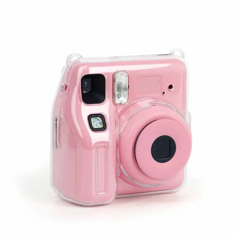 Transparent Crystal Protective Cover With Photo Storage Instant Camera Case Anti Scratch Shockproof for Fujifilm Instax Mini SE