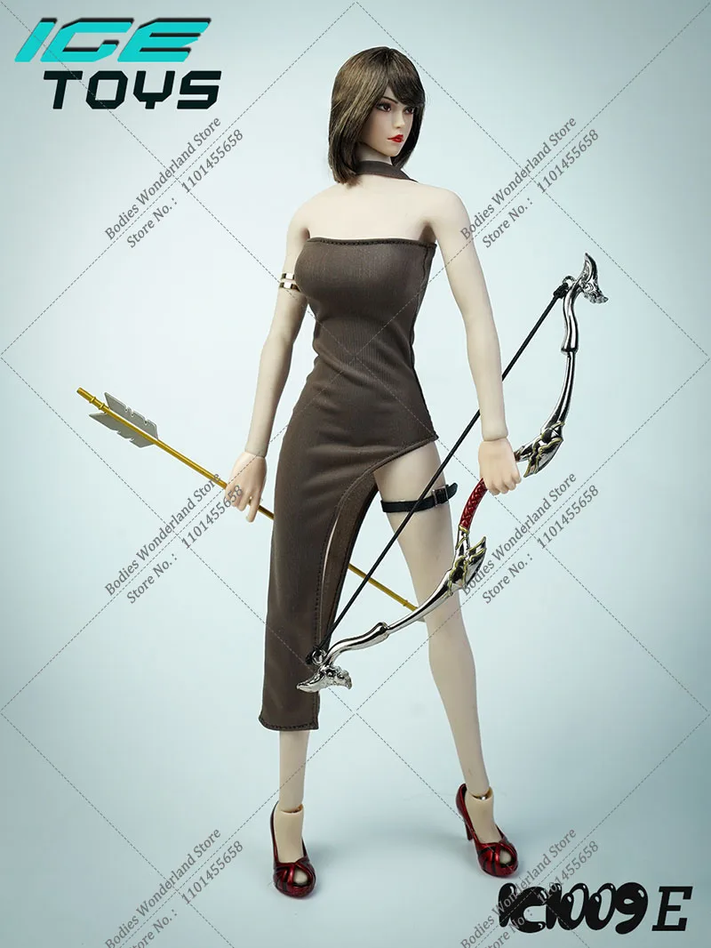 7 Color ICE TOYS IC1009 1/6 Scale Women's Combat Dress Tactical Long Skirt Metal armband Leg Loop for 12'' Femle Action Figure