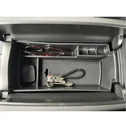 Car Armrest Box Storage for Citroen C5 Aircross 2017-2022 Organizer Tray Interior Central Console Storage Stowing Tidying