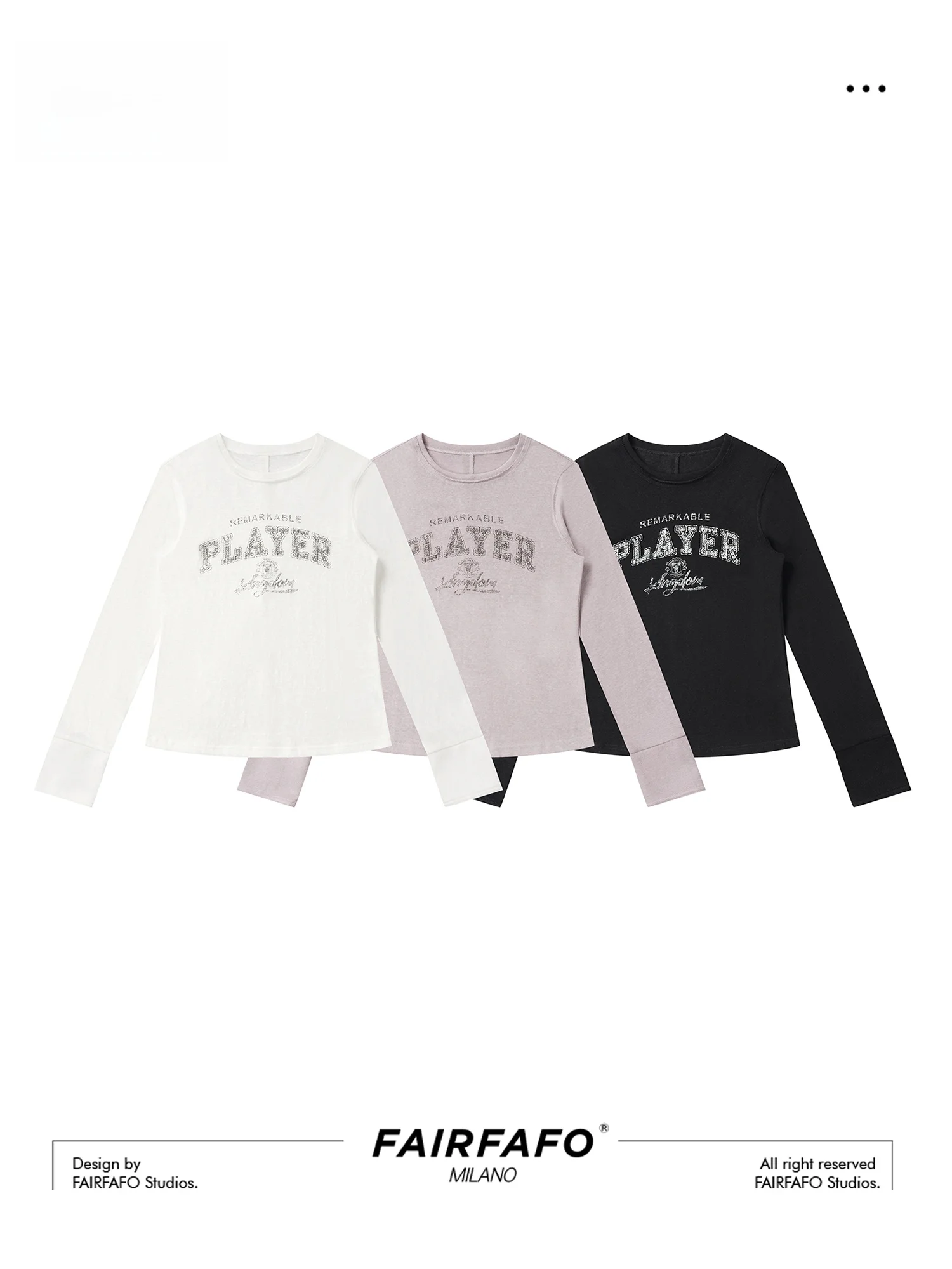 

Faionable Long Sve Letter Print T-irt Women's Retro Sle Cotton Polyester Blend Comfortable Breathable Spring New Arr...