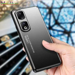 Matte Metal Case for Honor 90 Pro Case Silicone Bumper Shockproof Hard Cover for Honor 50 60 70 80 90 100 Pro X9A Case