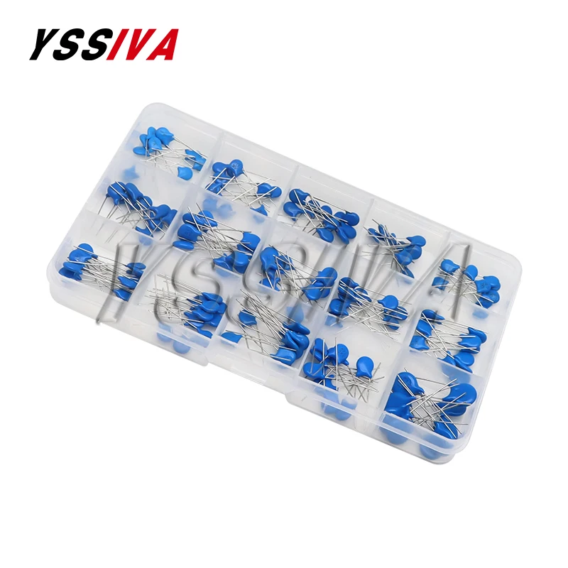 150pcs 3KV High Voltage Ceramic Capacitor Assorted Kit 15Values*10pcs 10P 47P 100P 220P 470P 102 472 103 3000V Capacitance Set