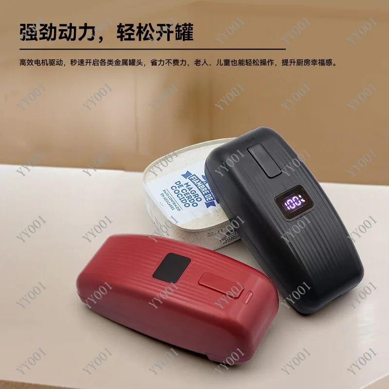 Smart Electric Can Opener USB Rechargeable One-Touch Automatic Jar Opener with LED Display