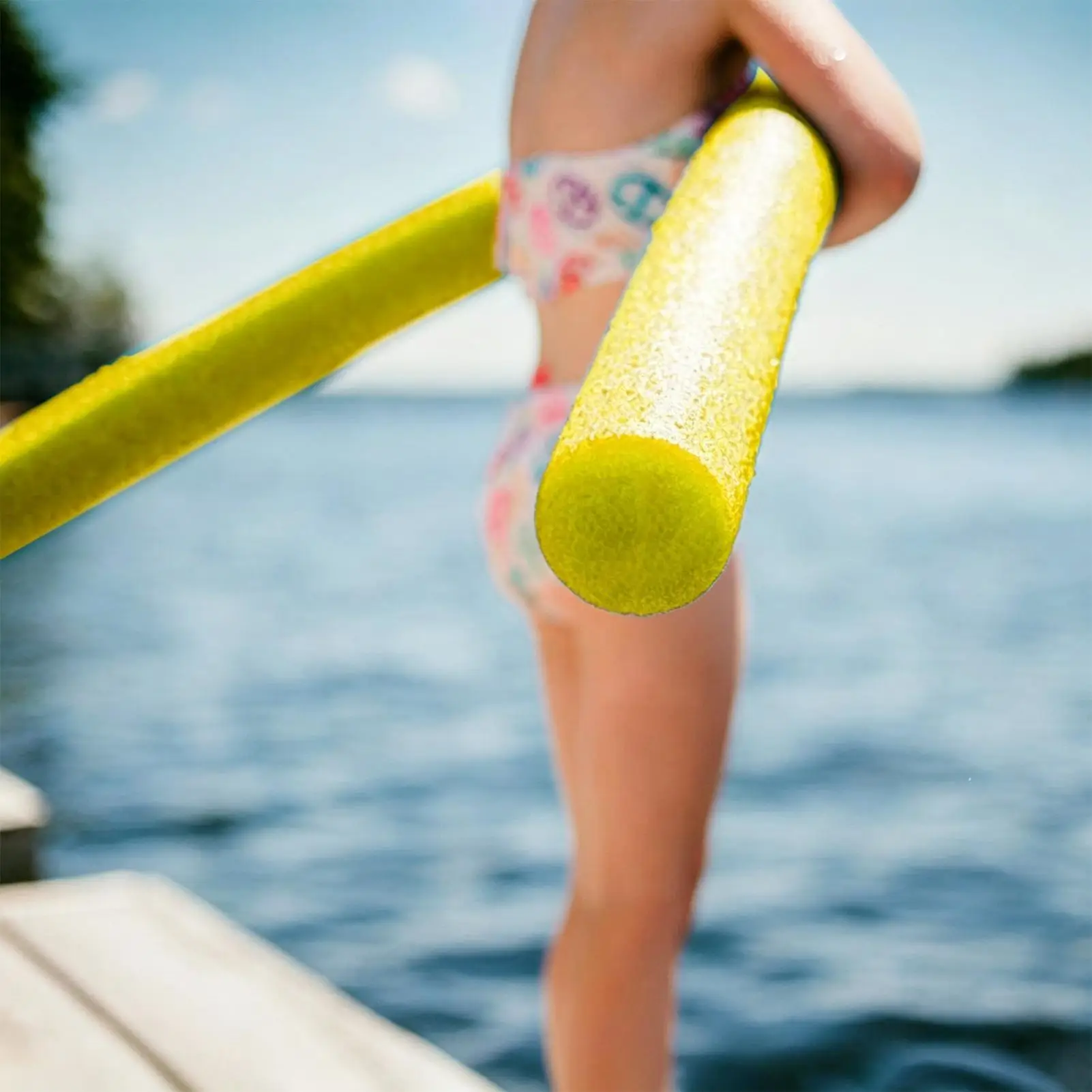 75cm Multicolor Swimming Pool Foam Noodle Float Aid Swim Noodles Ring Buoyancy Stick for Swim Aid Training Beginners