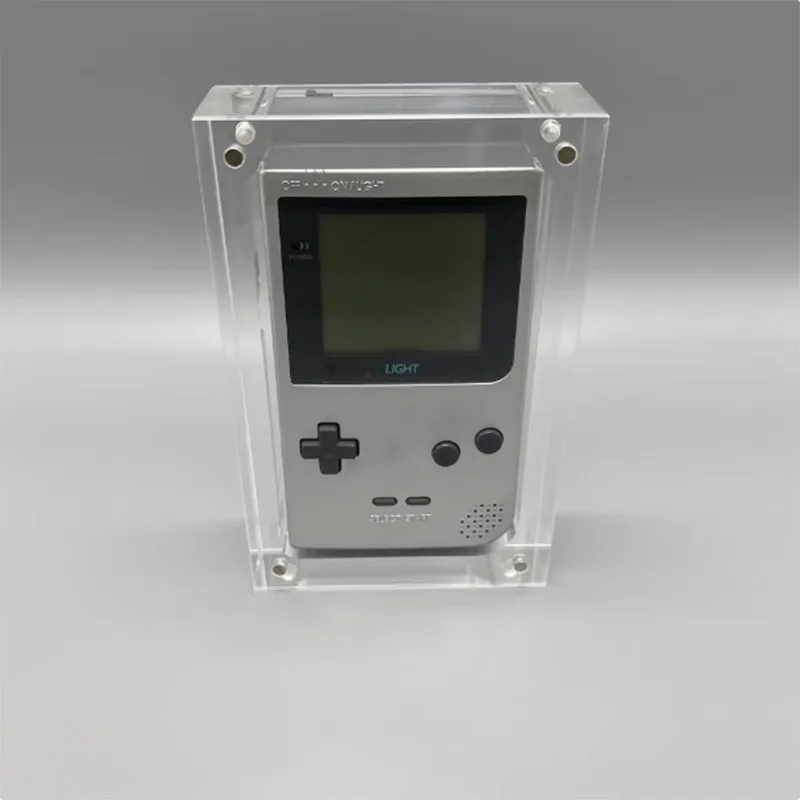 Transparent Acrylic magnetic display storage box For Game Boy LIGHT GBL game console