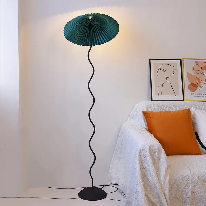 Bedside lamp Internet celebrity ins wind sofa atmosphere medieval vertical table lamp