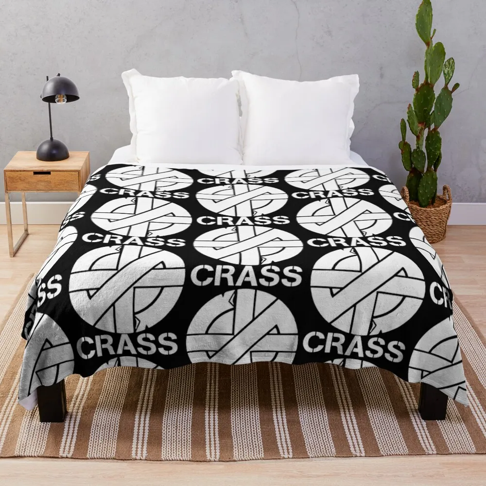 

Crass Punk Throw Blanket