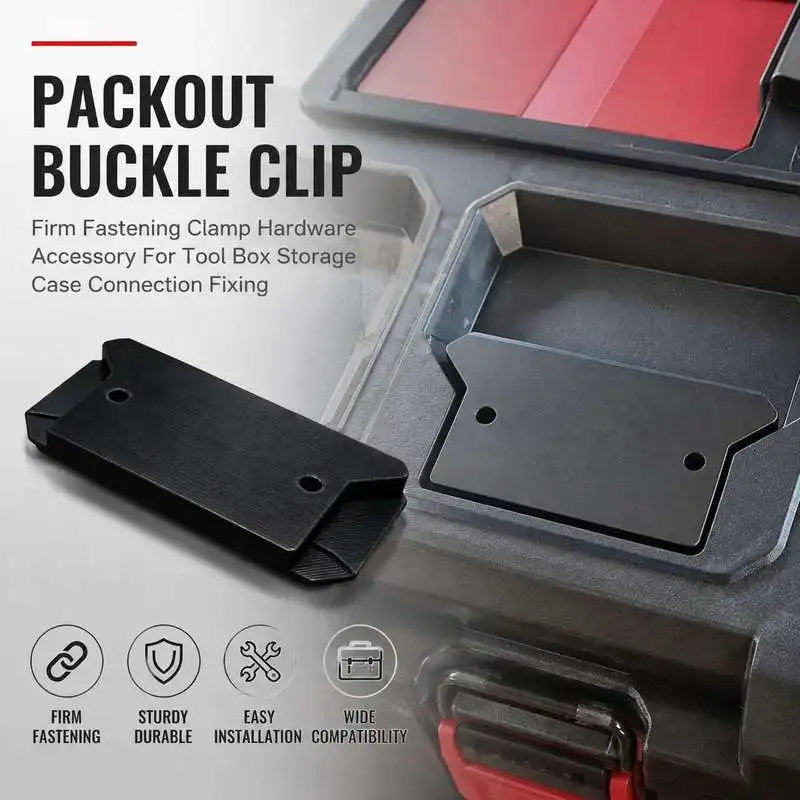 Portable Packout Connection Buckle Clamp Practical Fastener Clip For Tool Container Assembly Organizing