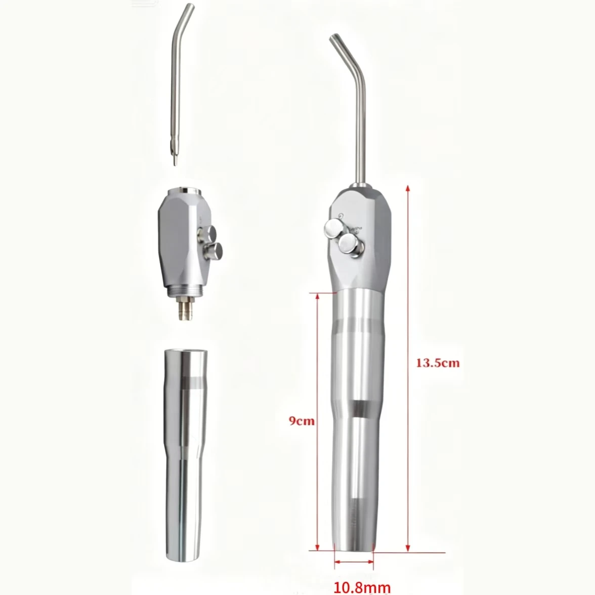 Picture 3: Straight Dental Air Water 3 Triple three Way Syringe Handpiece handle tubing with 2Nozzles Tips Tubes Fit FOR KAVO SIRONA ,FONA