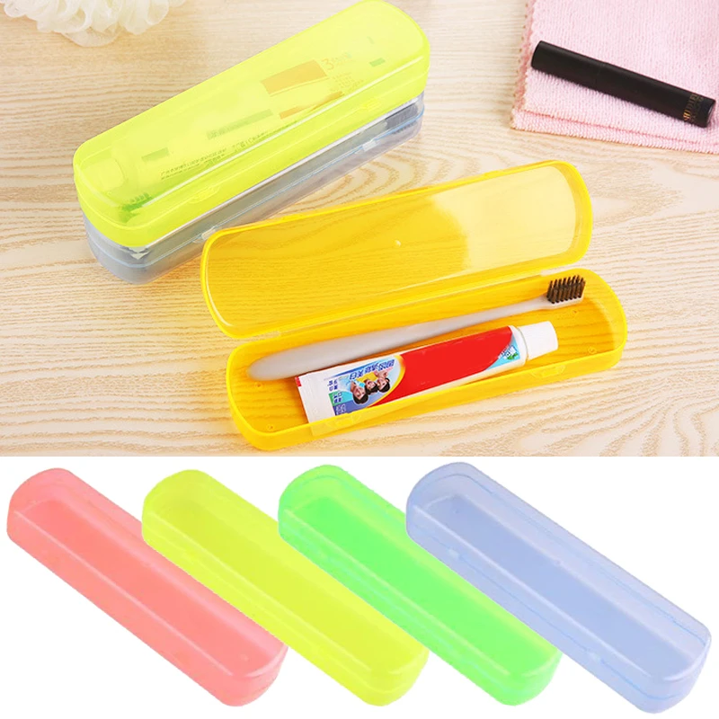 Storage Box For Toothbrush Candy Color Toothbrush And Toothpaste Case Portable Travel Toothbrush Box Accessories Wholesale